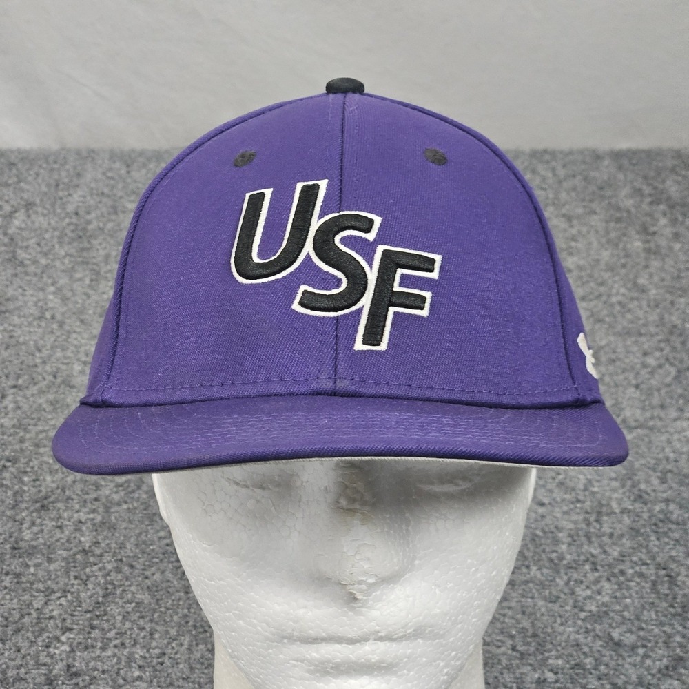 University of Sioux Falls Cougars Hat Mens 7 1/4 Purple Cap‎ NSIC Fitted NCAA